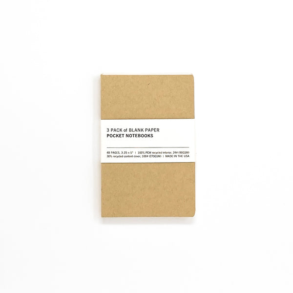 POCKET NOTEBOOK (3 PACK)