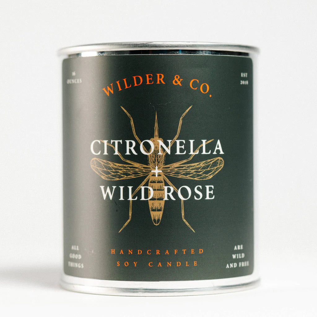 CITRONELLA + WILD ROSE CANDLE