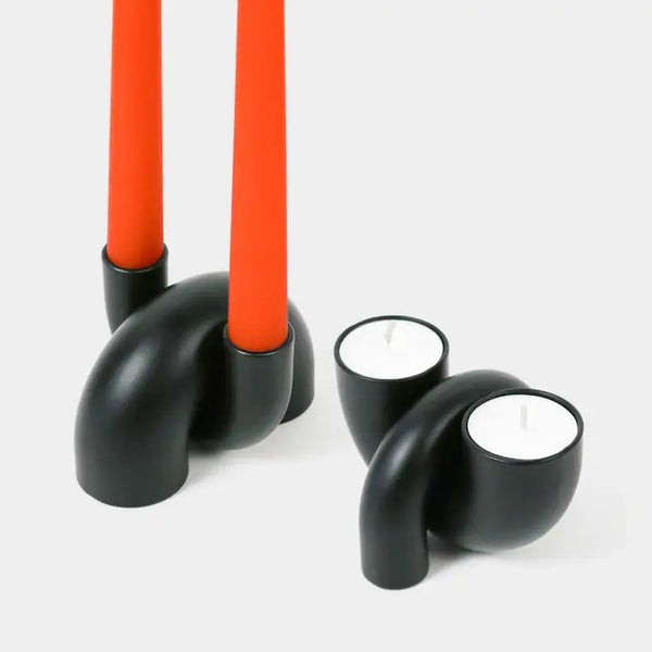 MACARONI 2 IN 1 CANDLEHOLDER